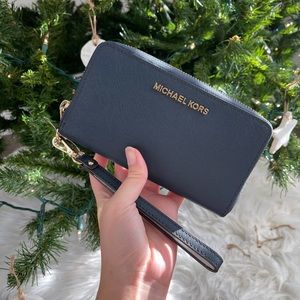 SOLD - MK Wristlet - Navy/
